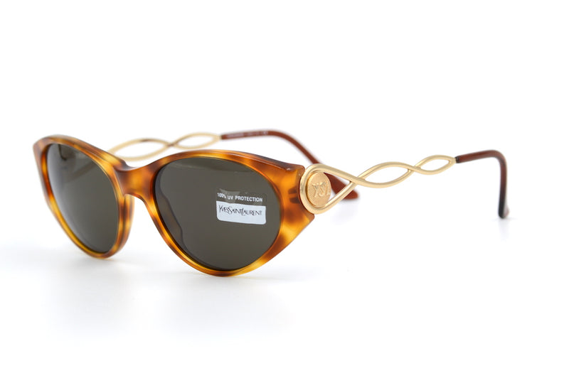 Yves Saint Laurent 6555 Y501 Vintage Sunglasses. YSL Vintage Sunglasses. YSL Sunglasses. YSL Cat Eye Sunglasses. 