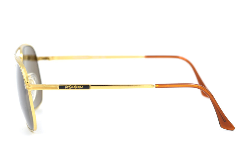 Yves Saint Laurent 4008 101 Vintage Sunglasses. YSL Vintage Sunglasses. YSL Sunglasses. YSL Aviator Sunglasses. 