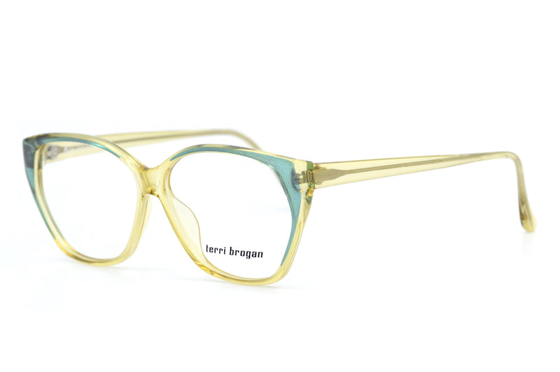 Terri Brogan 8861 vintage glasses. Terri Brogan glasses. Retro vintage glasses. Designer vintage glasses. Sustainable glasses.