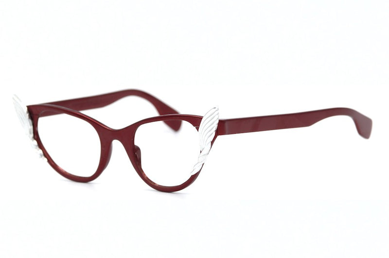 1950's Tura Glasses. Tura Vintage Glasses. Ladies Vintage Glasses. 1950's Vintage Glasses. Red Vintage Glasses. Cat-eye Vintage Glasses