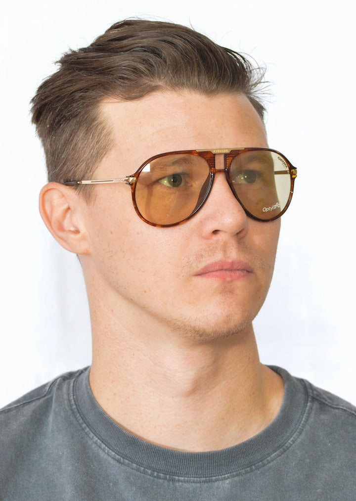 Carrera 5595 11C C-Matic Vintage Sunglasses. 80s Vintage Sunglasses. Yellow lens sunglasses. Nick Lauda Vintage Sunglasses. Nick Lauda Carrera. Vintage sunglasses.