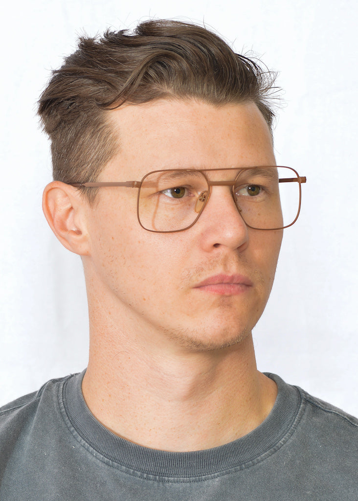 5610 Rathenow aviator glasses. House of Gucci Glasses. Adam Driver glasses. Sustainable glasses.