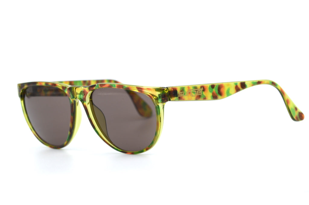 Lunettes Vintage Carrera 5296 60 - Monture Ovale Multicolore Vert - NOS (neuf Ancien Stock) - Acétate