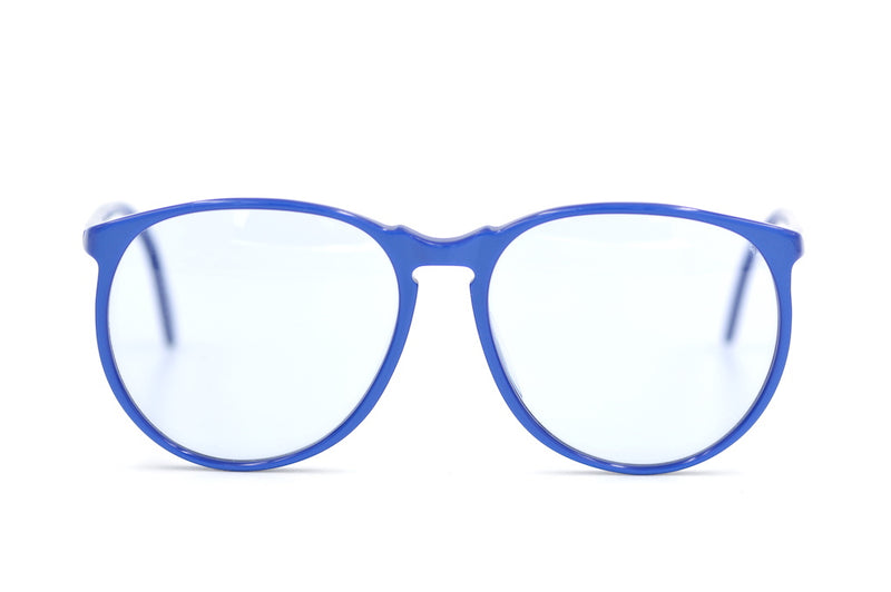 Metzler 1170 628 Vintage Glasses. 80s Metzler Glasses. Oversized 80s Glasses. Electric Blue Vintage Glasses. 
