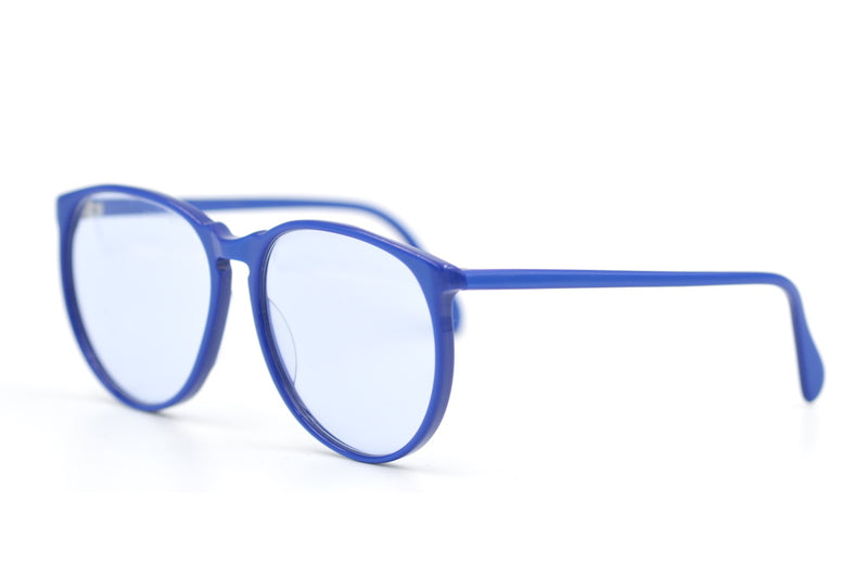Metzler 1170 628 Vintage Glasses. 80s Metzler Glasses. Oversized 80s Glasses. Electric Blue Vintage Glasses. 