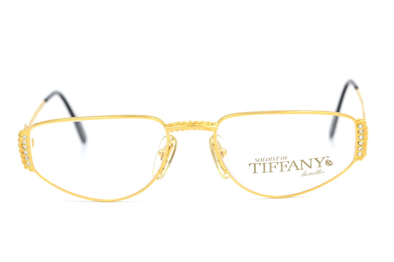 Tiffany T4/04 Vintage Glasses. Ladies Tiffany Glasses. Luxury Vintage Glasses. Rare Vintage Glasses. 23KT GP Glasses. 23KT Gold Plated Glasses. Vintage Tiffany