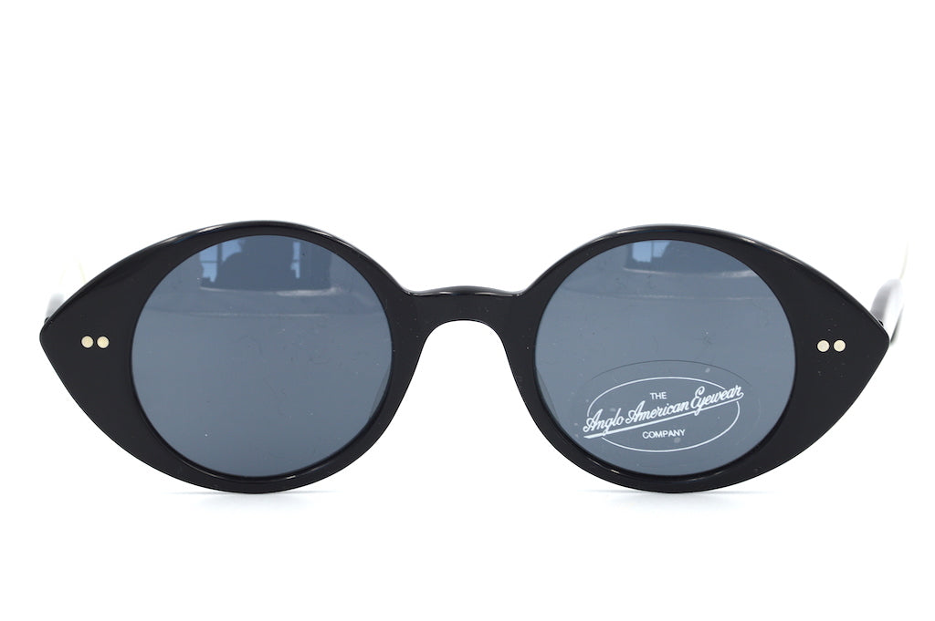 Anglo American Eyewear Black Vintage Sunglasses. Hopper Vintage Sunglasses. Anglo American Glasses. Anglo American Sunglasses.