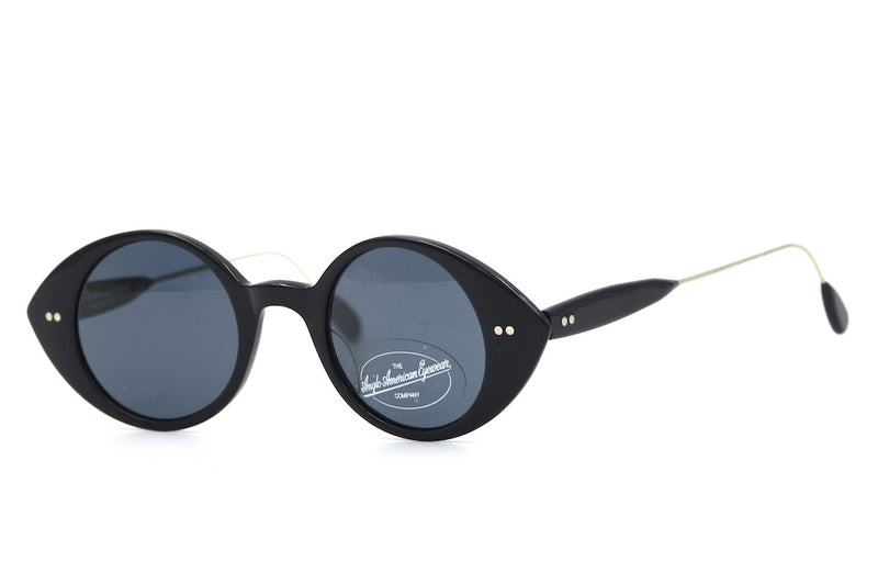 Anglo American Eyewear Black Vintage Sunglasses. Hopper Vintage Sunglasses. Anglo American Glasses. Anglo American Sunglasses.