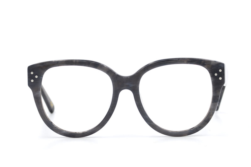 Jean oversized retro glasses by Whistles. Grey oversized retro glasses. Women's oversized glasses.