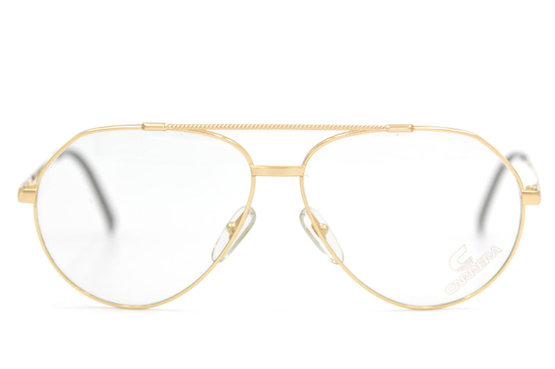 Carrerea 5346 40 Vintage Glasses. Carrera Aviator. Vintage Carrera Aviator Glasses. Gold Vintage Aviator.