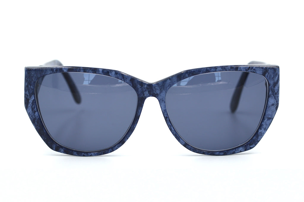 Albert Nipon Vintage Sunglasses. Ladies Vintage Sunglasses. Oversized Vintage Sunglasses. Blue Vintage Sunglasses