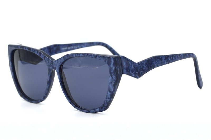 Albert Nipon Vintage Sunglasses. Ladies Vintage Sunglasses. Oversized Vintage Sunglasses. Blue Vintage Sunglasses