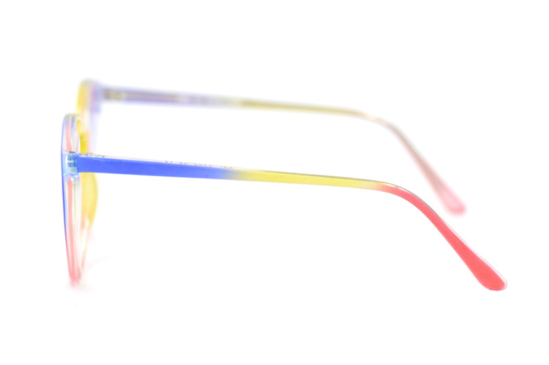 Zoe 2392 Bright Rainbow Glasses | 80s Oversized Glasses | Bright Colourful Glasses