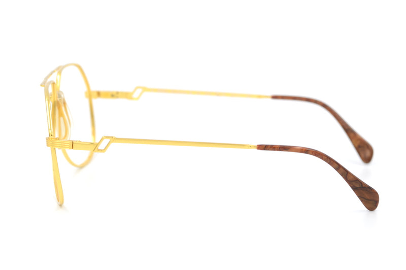 Hilton Exclusive Vintage Glasses, Hilton Exclusive 04 607, Gold Plated Glasses, Hilton Exclusive Gold Plated, 20KT GP Glasses