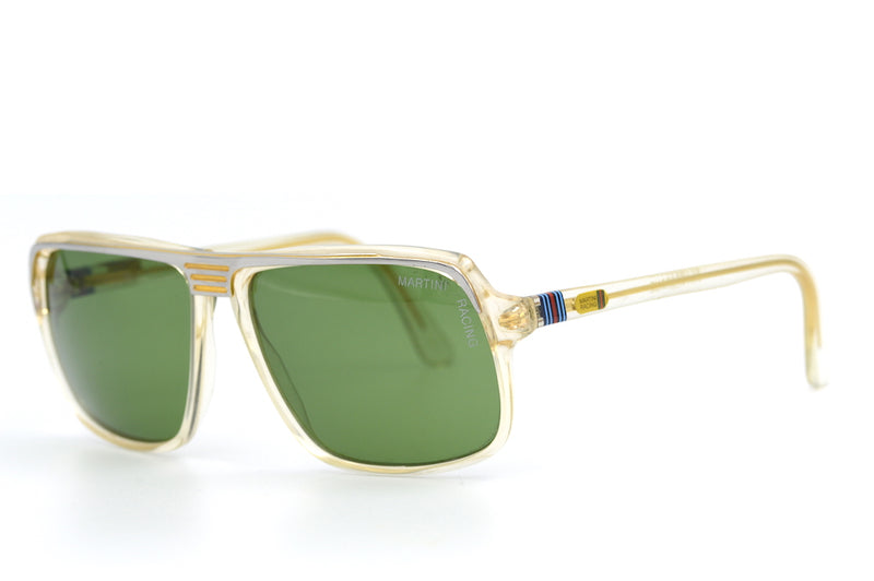 Martini Racing Silverstone vintage sunglasses. Mens vintage sunglasses. Silverstone Sunglasses. Rare Sunglasses. Mens luxury sunglasses.