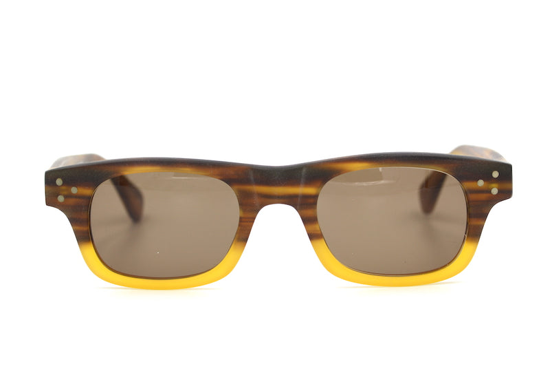 Anglo American Optical 181E Sunglasses. Mens Vintage Sunglasses. Designer Vintage Sunglasses. Matte Finish Sunglasses. 