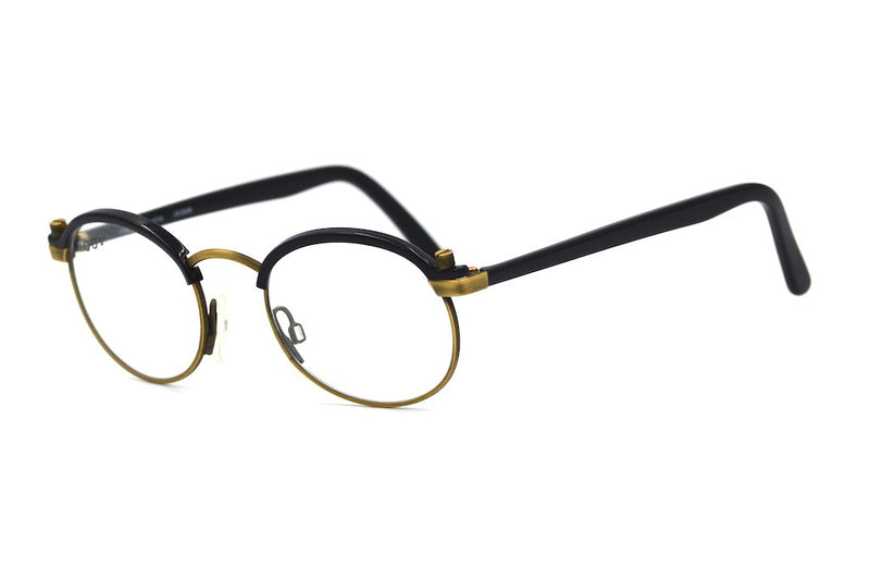 Poul Stig Design Oval Glasses. Mens Retro Glasses. Mens Vintage Style Glasses. Steampunk Glasses. Rockabilly Style Glasses. Sustainable Glasses.