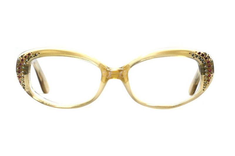 1950s vintage glasses, diamante vintage glasses, cat eye vintage glasses, 1950s lunettes, 1950s occhiali, 1950s gafas