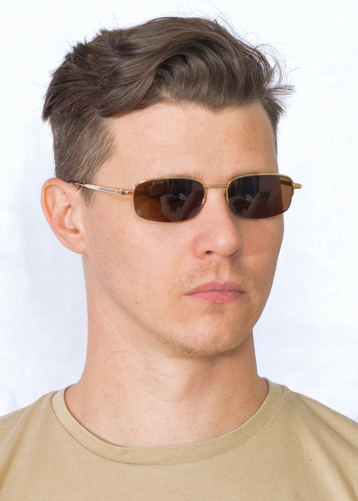 S.T DuPont D13 23kt gold plated sunglasses. Vintage sunglasses. Luxury Sunglasses. Gold Plated Sunglasses.
