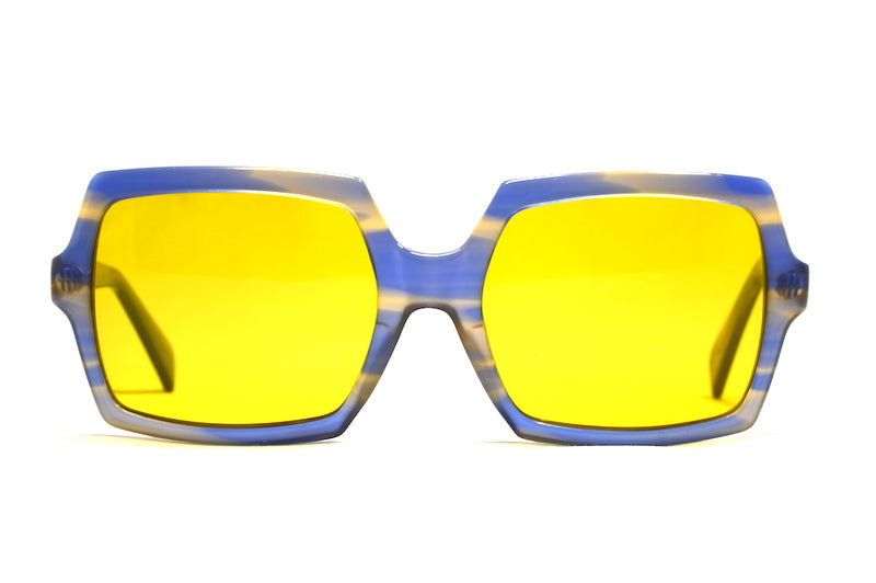 Tofana rodenstock sunglasses, vintage sunglasses, 1970s sunglasses, yellow lens sunglasses, vintage contrast enhancing sunglasses