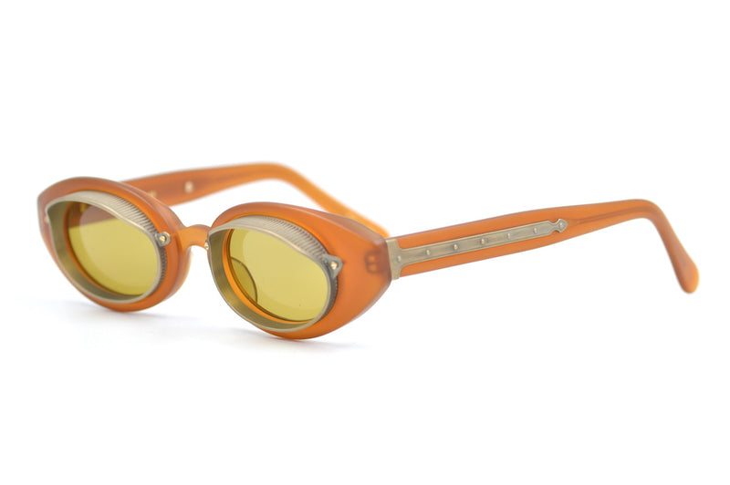 Matsuda 10604 OL Vintage Sunglasses. Steampunk Sunglasses. 90s Steampunk Sunglasses. 90s Matsuda Sunglasses. Rare Matsuda Sunglasses.