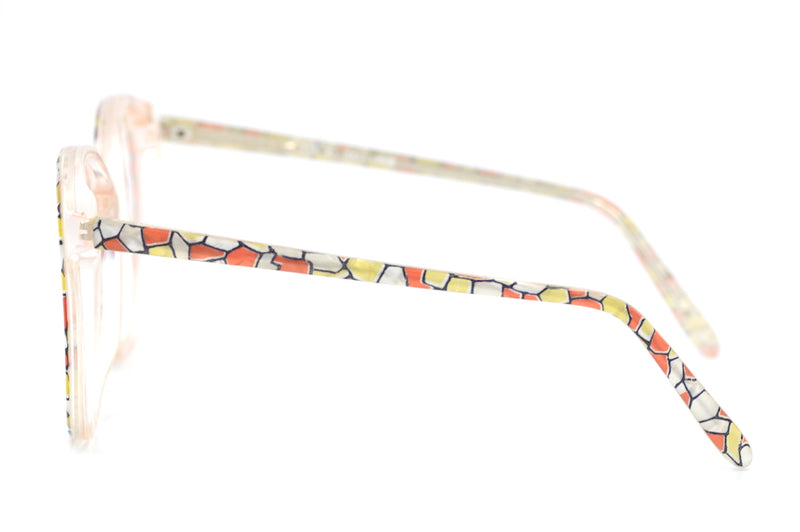 lasses, multi coloured glasses, 1980s glasses, sustainable eyewear