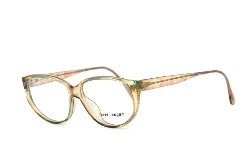 Terri Brogan 8870 80 vintage glasses. Ladies vintage glasses. Designer vintage glasses. Sustainable glasses. 