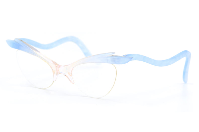 Ladies vintage cat eye glasses, 1950s cat eye glasses, rare vintage glasses, vintage supra glasses, retro spectacle glasses