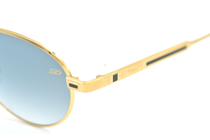 S.T Dupont D088 6052 Vintage Sunglasses. 23KT gold plated sunglasses. Rare vintage sunglasses.Designer vintage sunglasses. 