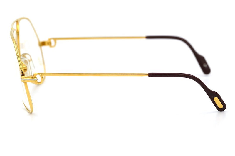 Cartier Vendome Louis Glasses. Vintage Cartier glasses. 22KT Gold Plated Glasses. Vintage Designer Glasses.