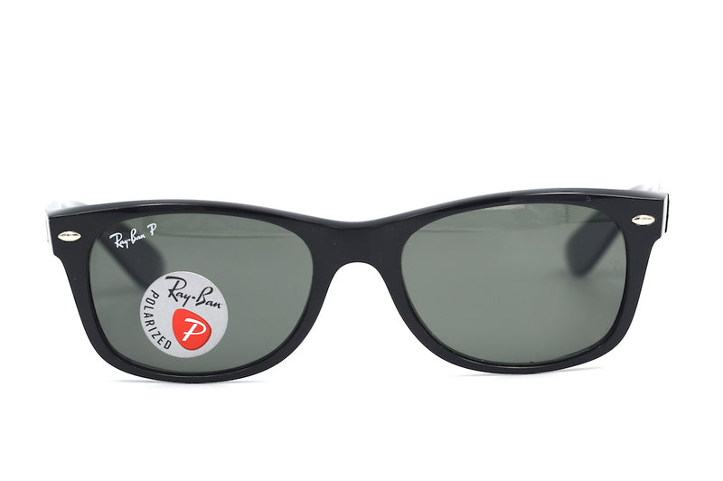 RayBan 2132 901 polarised sunglasses. Polarised RayBan sunglasses. RayBan New Wayfarer. Sustainable Sunglasses.