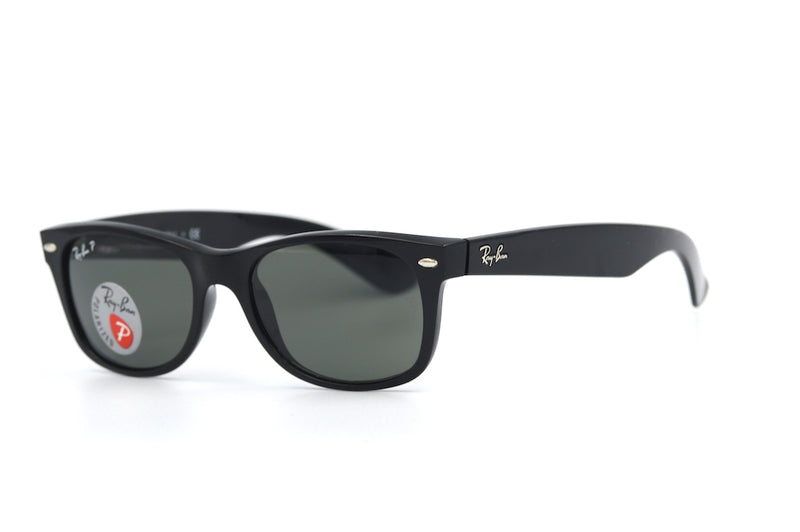RayBan 2132 901 polarised sunglasses. Polarised RayBan sunglasses. RayBan New Wayfarer. Sustainable Sunglasses.