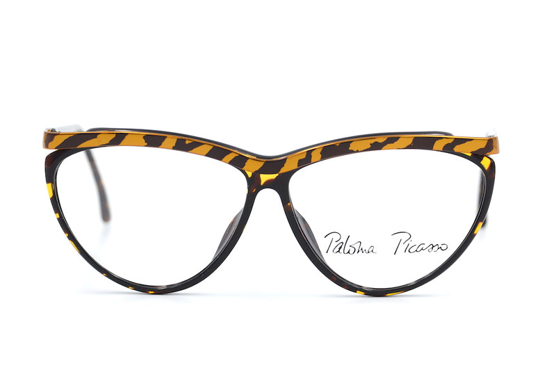 Paloma Picasso 3753 10 vintage glasses. Vintage designer glasses. Rare vintage glasses. Buy ladies glasses online. Cat eye vintage glasses. Sustainable eyewear. Vintage eyeglasses.