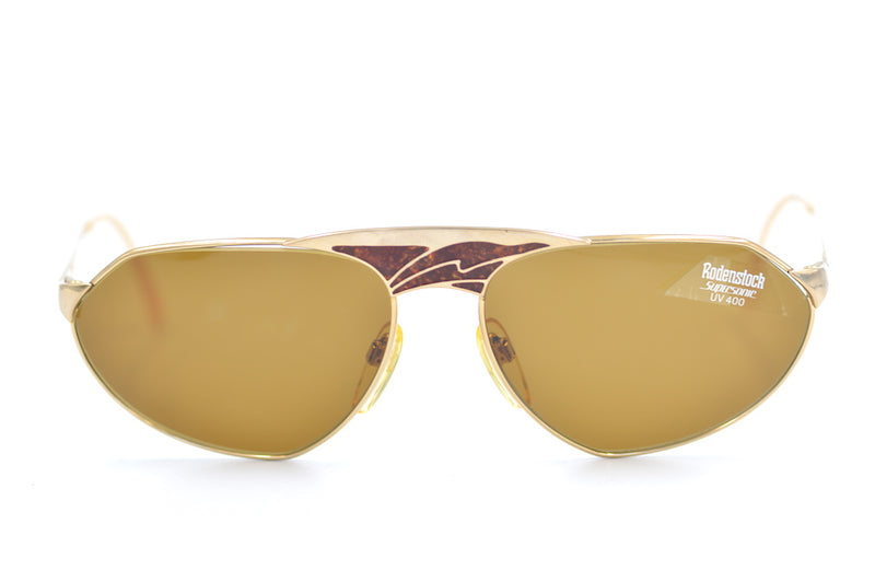 Rodenstock Supersonic 1748 rare vintage sunglasses. Gold plated Rodenstock sunglasses. Luxury vintage sunglasses. 