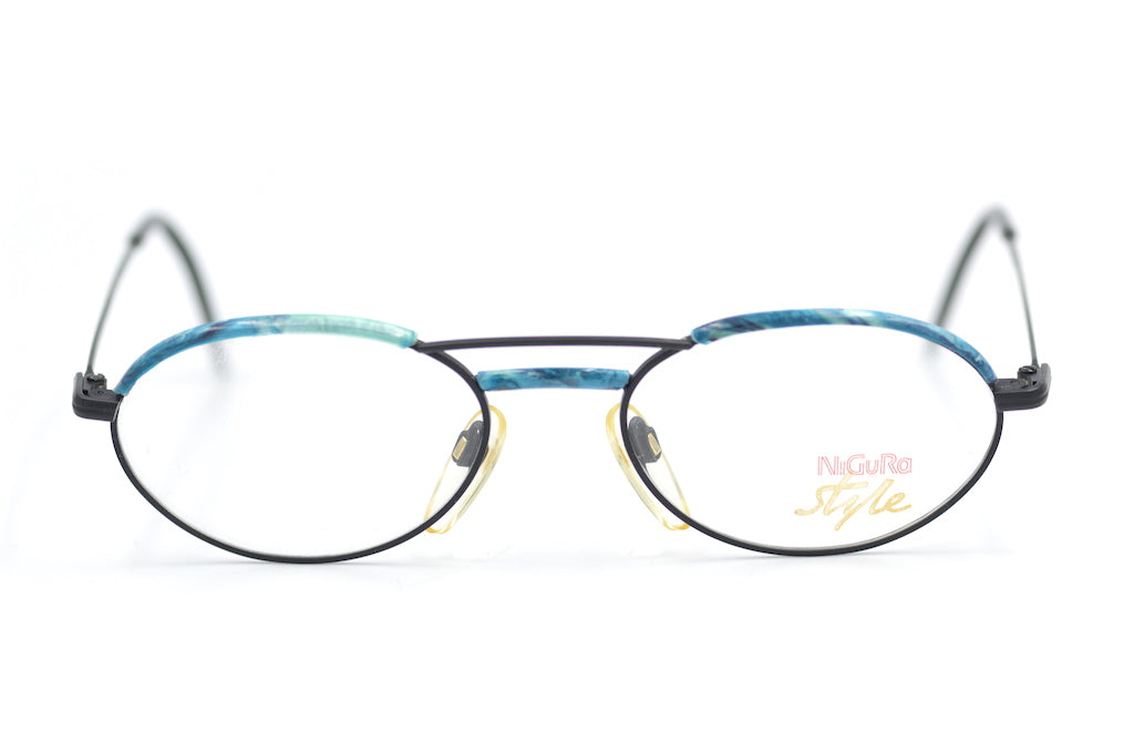 NiGuRa 559 oval vintage glasses. Sustainable vintage eyewear. Rare vintage glasses. Free UK delivery.
