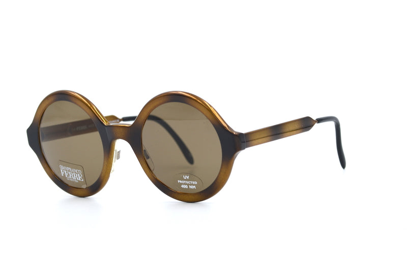 Gianfranco Ferre 101 Vintage Sunglasses. Vintage Sunglasses. Lady Gaga Sunglasses. Designer Vintage Sunglasses. Round Vintage Sunglasses. Round Designer Sunglasses. 