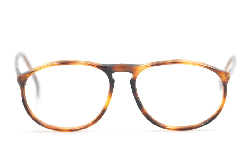 Zollitsch 283 vintage glasses. Mens 80s glasses. Brown oval glasses. Oval acetate glasses. 