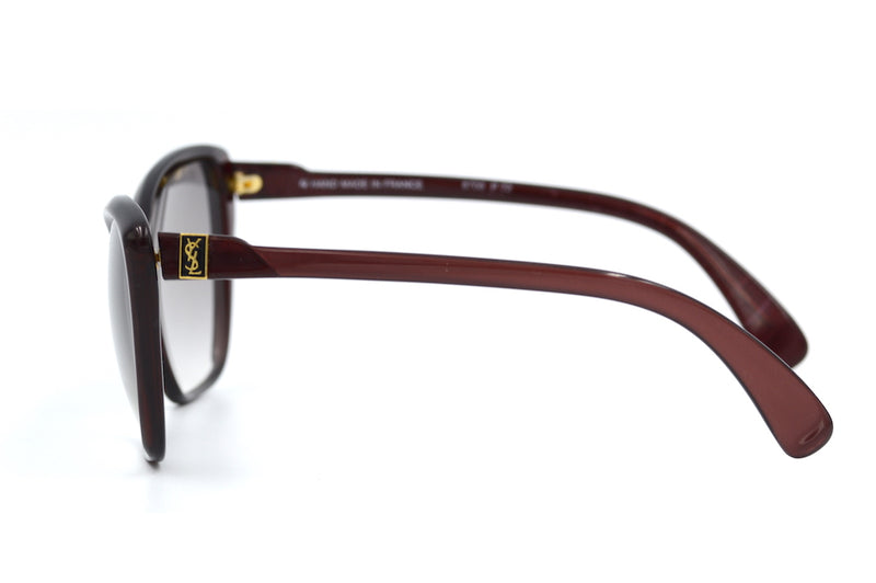 Yves Saint Laurent 8706 vintage sunglasses. YSL sunglasses. YSL cat eye sunglasses. Vintage cat eye sunglasses. Vintage YSL. Vintage Yves Saint Laurent. Vintage designer sunglasses.