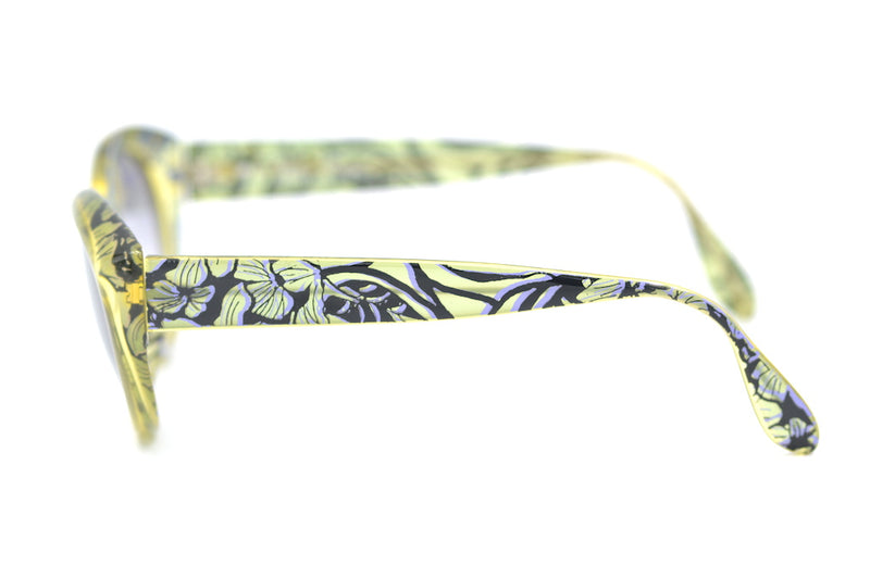 Paloma Picasso 8807 50 Vintage Sunglasses. Retro Sunglasses. Floral Sunglasses. Retro Sunglasses. 