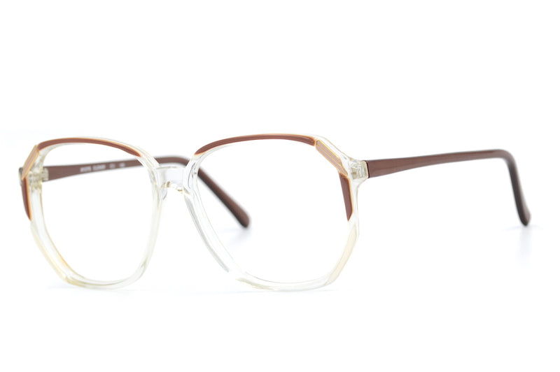 Clover 1980's Vintage Glasses. Ladies vintage glasses. Sustainable glasses. Buy glasses online. Buy eyeglasses online. Cool trendy glasses.
