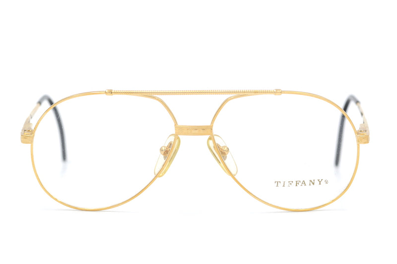 Tiffany 114 Vintage Glasses. Vintage Tiffany Glasses. Tiffany 23KT GP Glasses. Tiffany Aviator. Mens Vintage Glasses. Mens Luxury Glasses. Gold Plated Glasses.