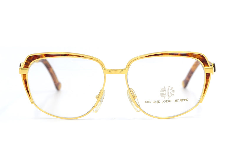 Enrique Loewe Knappe Fortuna vintage glasses. 22Kt gold and platinum plated glasses. Rare vintage glasses. Luxury vintage glasses. Gold plated Glasses. Luxury vintage eyewear. Luxury eyewear. Unique Glasses.