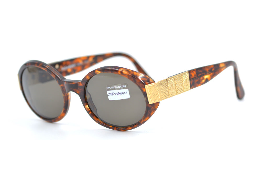 小物 YSL sunglasses archive Gold frame Logo Yves Saint Laurent 6548 Sunglasses | Vintage YSL Sunglasses