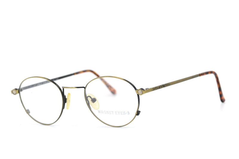 High Voltage round vintage glasses. Cheap Glasses. Cheap Vintage Glasses. Sustainable Glasses.