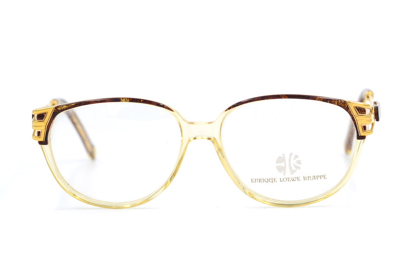 Enrique Loewe Knappe Casandra vintage glasses. 22Kt gold and platinum plated glasses. Rare vintage glasses. Luxury vintage glasses. Gold plated Glasses. Luxury vintage eyewear. Luxury eyewear. Unique Glasses.