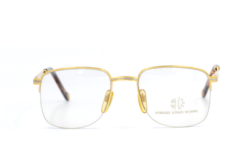 Enrique Loewe Knappe Helios vintage glasses. 22Kt gold and platinum plated glasses. Rare vintage glasses. Luxury vintage glasses. Gold plated Glasses. Luxury vintage eyewear. Luxury eyewear. Unique Glasses.