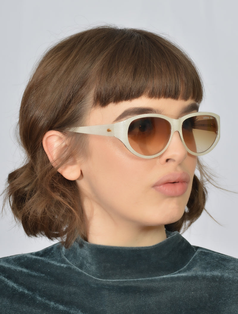 Lacoste 120 vintage sunglasses. Vintage sunglasses. Ladies sunglasses. Sustainable sunglasses. Buy designer sunglasses online.