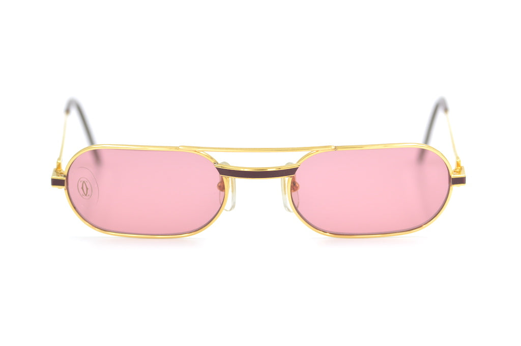 Cartier Must Louis Laque Bordeaux Vintage Sunglasses Vintage Cartier Retro Spectacle