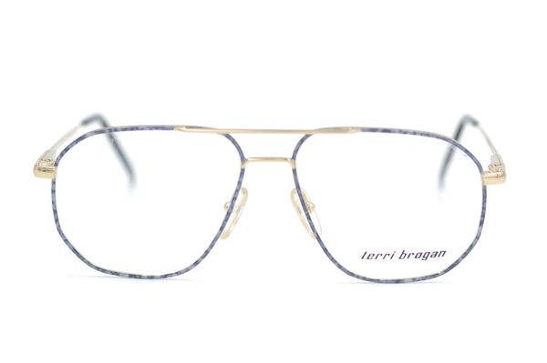 Monture De Lunettes Vintage Terri Brogan 8807 80 - Brun Ovale Neuve Sans étiquette