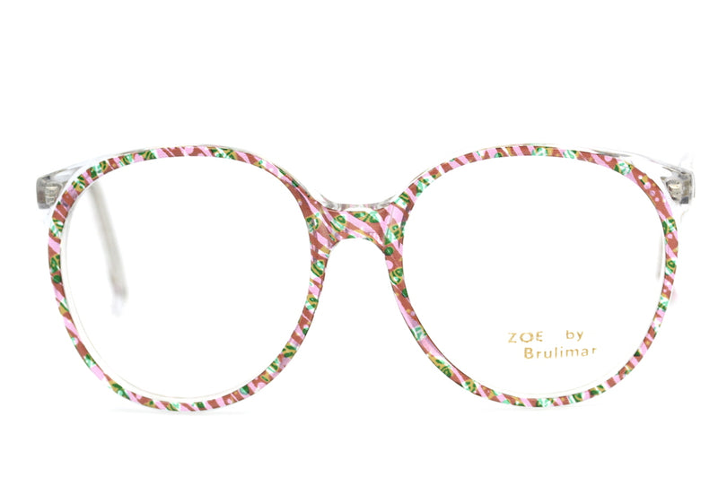 Zoe by Brulimar 2235. Oversized Glasses. Vintage Oversized Glasses. 1980's Vintage Glasses. Sustainable Glasses. Stylish Glasses. Vintage Eyeglasses. 1980's Eyeglasses. Sustainable Eyeglasses.